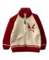 BADBOY（バッドボーイ）の古着「90s/カウチンニットカーディガン」｜レッド