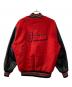 DeLong (-) 90s/レザー切替スタジャン/アワードジャケット レッド サイズ:XL：5000円