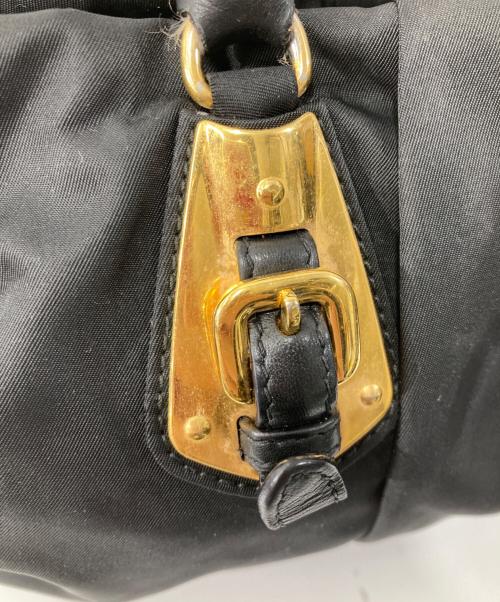 PRADA（プラダ）PRADA (プラダ) ナイロンハンドバッグ ブラックの古着・服飾アイテム