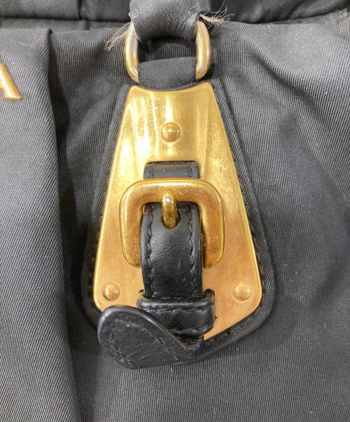 PRADA（プラダ）PRADA (プラダ) ナイロンハンドバッグ ブラックの古着・服飾アイテム