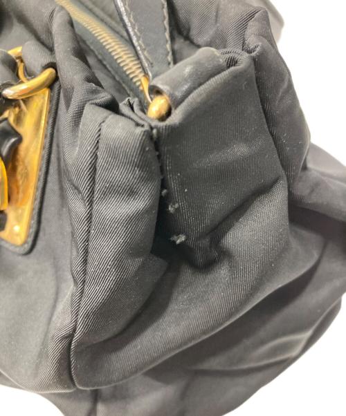 PRADA（プラダ）PRADA (プラダ) ナイロンハンドバッグ ブラックの古着・服飾アイテム
