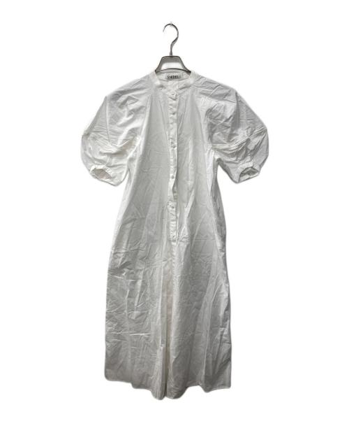 Snidel（スナイデル）Snidel (スナイデル) パフスリーブロングシャツワンピ ホワイトの古着・服飾アイテム