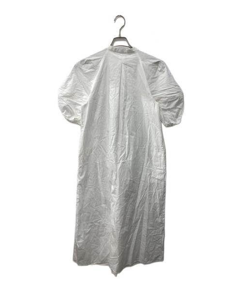 Snidel（スナイデル）Snidel (スナイデル) パフスリーブロングシャツワンピ ホワイトの古着・服飾アイテム