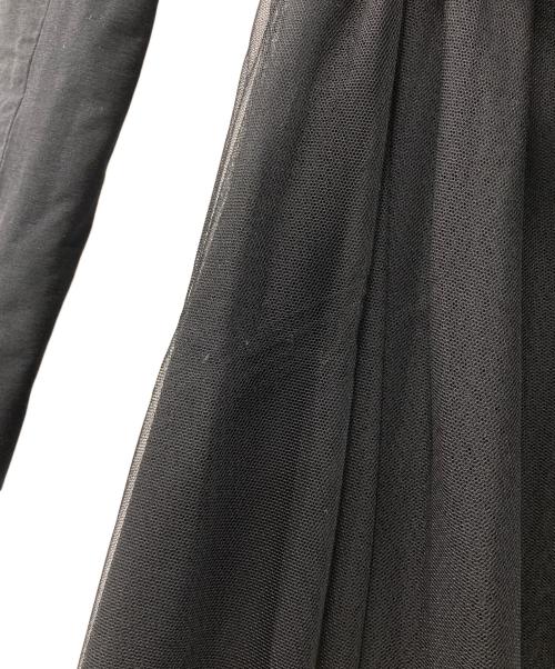 rienda（リエンダ）rienda (リエンダ) チュールコンビトレンチコート ブラック サイズ:Sの古着・服飾アイテム