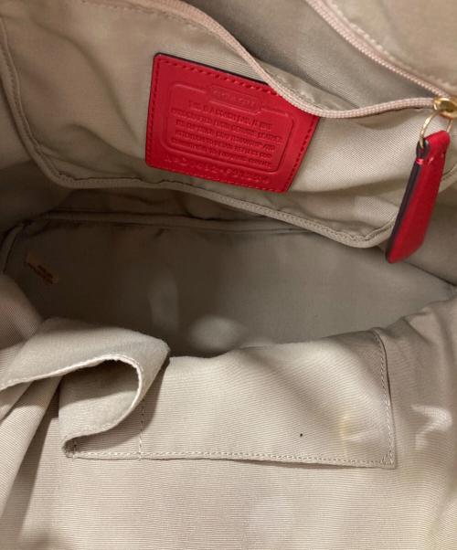 COACH（コーチ）COACH (コーチ) ショルダーバッグ/ ハドレーグレイン レッドの古着・服飾アイテム