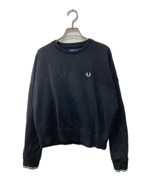 FRED PERRY（フレッドペリー）FRED PERRY (フレッドペリー) Tipped Sweatshirt/スウェット ブラック サイズ:UK10 未使用品の古着・服飾アイテム