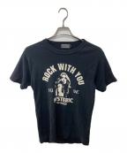 Hysteric Glamourヒステリックグラマー）の古着「ROCK W YOU Tシャツ」｜ブラック