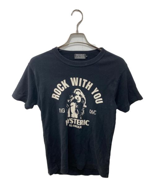Hysteric Glamour（ヒステリックグラマー）Hysteric Glamour (ヒステリックグラマー) ROCK W YOU Tシャツ ブラック サイズ:Mの古着・服飾アイテム