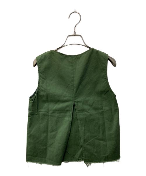 BARENA（バレナ）BARENA (バレナ) トップスダメージ加工セットアップ グリーン サイズ:38の古着・服飾アイテム