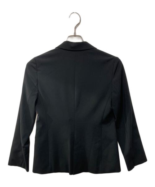 INDIVI（インディヴィ）INDIVI (インディヴィ) ストレッチテーラードジャケット ブラック サイズ:38の古着・服飾アイテム