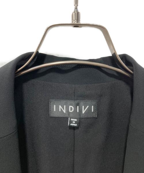 INDIVI（インディヴィ）INDIVI (インディヴィ) ストレッチテーラードジャケット ブラック サイズ:38の古着・服飾アイテム