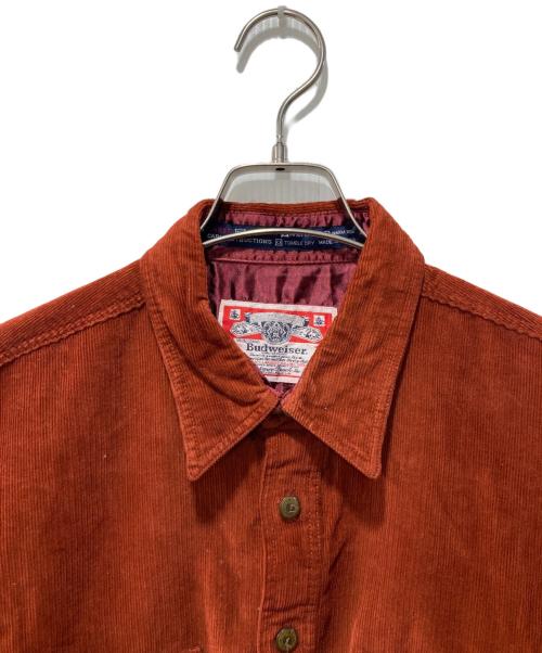 BUDWEISER（バドワイザー）BUDWEISER (バドワイザー) コーデュロイシャツ ブラウン サイズ:Lの古着・服飾アイテム