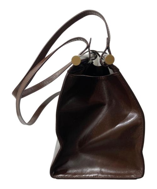 TOUT Y EST（トゥティエ）TOUT Y EST (トゥティエ) SAC PARALLELE/トートバッグ ブラウンの古着・服飾アイテム