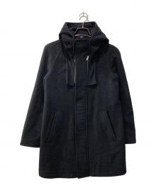 ZUCCA（ズッカ）の古着「フーデッドハーフコート」｜ブラック