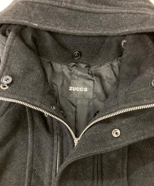 ZUCCA（ズッカ）ZUCCA (ズッカ) フーデッドハーフコート ブラック サイズ:Lの古着・服飾アイテム