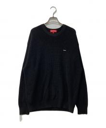 SUPREME（シュプリーム）の古着「ワンポイントロゴクルーネックニット/MELANGE KNIT CREW NECK SWEATER」｜ブラック