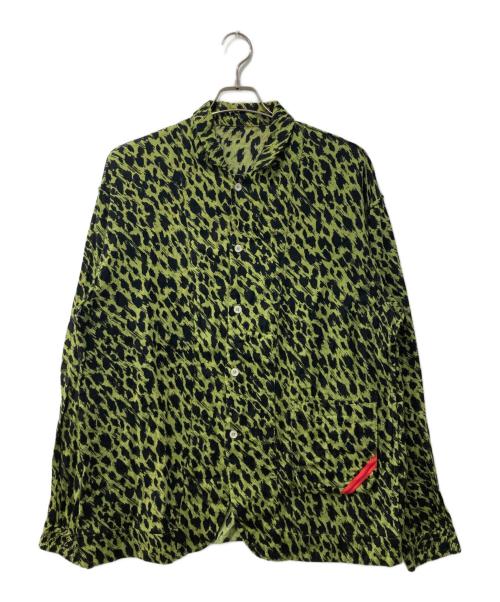 PHINGERIN（フィンガリン）PHINGERIN (フィンガリン) 総柄シャツ グリーン サイズ:Mの古着・服飾アイテム