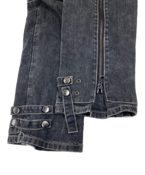PPFM（ピーピーエフエム）PPFM (ピーピーエフエム) ギミックデニムパンツ グレー サイズ:表記なしの古着・服飾アイテム