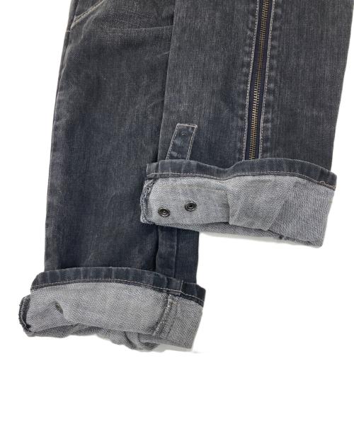 PPFM（ピーピーエフエム）PPFM (ピーピーエフエム) ギミックデニムパンツ グレー サイズ:表記なしの古着・服飾アイテム