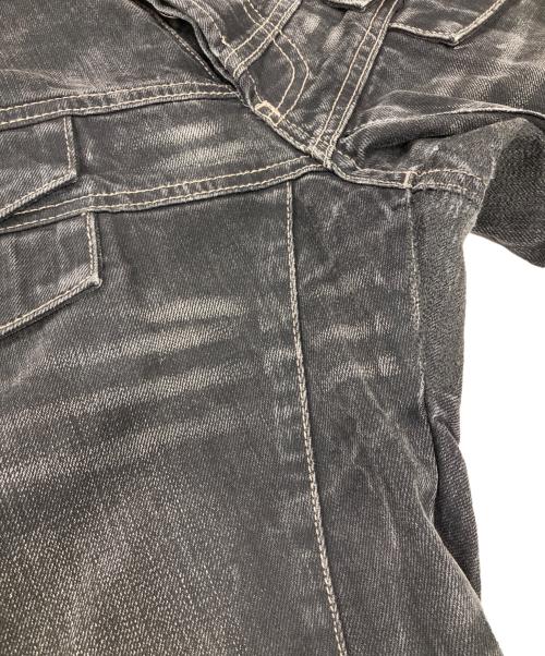 PPFM（ピーピーエフエム）PPFM (ピーピーエフエム) ギミックデニムパンツ グレー サイズ:表記なしの古着・服飾アイテム