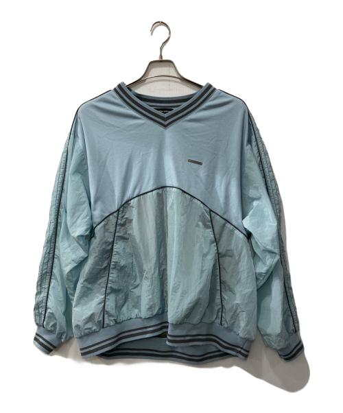 MAISON SPECIAL（メゾンスペシャル）MAISON SPECIAL (メゾンスペシャル) Piping Sideline Tops /パイピング サイドライン トップス ブルー サイズ:FREEの古着・服飾アイテム