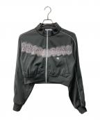 MAISON SPECIALメゾンスペシャル）の古着「Lace Docking Jersey Tops/レースドッキングトップス」｜グレー