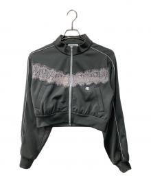 MAISON SPECIAL（メゾンスペシャル）の古着「Lace Docking Jersey Tops/レースドッキングトップス」｜グレー
