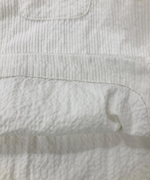 universal tissu（ユニバーサルティシュ）UNIVERSAL TISSU (ユニバーサルティシュ) コーデュロイカットソー ホワイト サイズ:1の古着・服飾アイテム