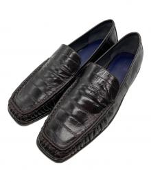 TODAYFUL（トゥデイフル）の古着「Squaretoe Gather Loafers/ スクウェアトゥギャザーローファー」｜ブラウン