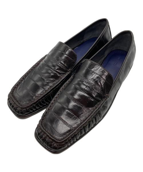 TODAYFUL（トゥデイフル）TODAYFUL (トゥデイフル) Squaretoe Gather Loafers/ スクウェアトゥギャザーローファー ブラウン サイズ:37の古着・服飾アイテム
