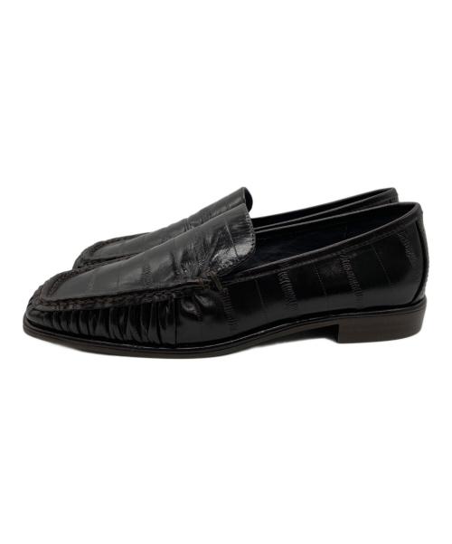 TODAYFUL（トゥデイフル）TODAYFUL (トゥデイフル) Squaretoe Gather Loafers/ スクウェアトゥギャザーローファー ブラウン サイズ:37の古着・服飾アイテム