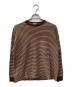STEVEN ALAN（スティーブンアラン）の古着「LIGHT HI-DENS BORDER CREW NECK LONG SLEEVE-BOLD/カットソー」｜ブラウン
