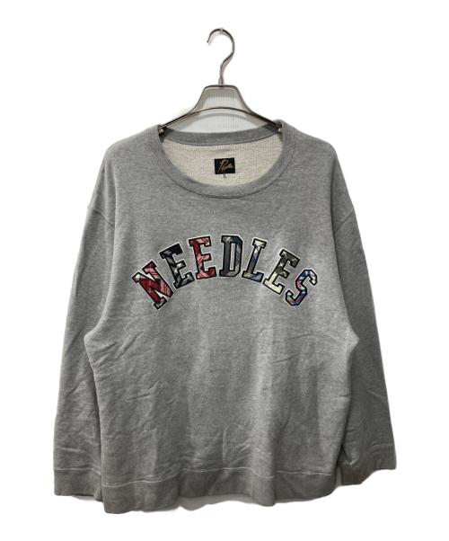 Needles（ニードルズ）Needles (ニードルズ) アーチロゴスウェット グレー サイズ:XLの古着・服飾アイテム