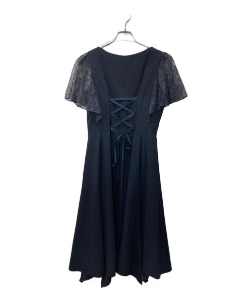 AIMER（エメ）AIMER (エメ) イレギュラーヘム・ミモレ丈ドレス ネイビー サイズ:Lの古着・服飾アイテム