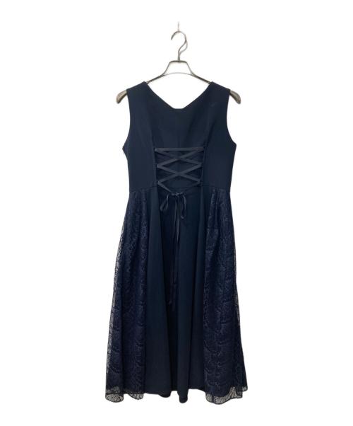 AIMER（エメ）AIMER (エメ) サイドレースフィット＆フレアドレス ネイビー サイズ:Lの古着・服飾アイテム