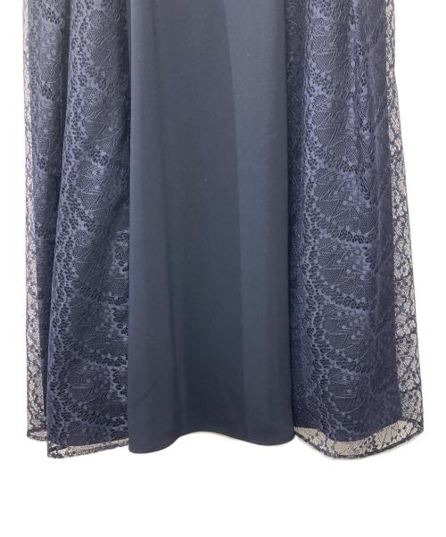 AIMER（エメ）AIMER (エメ) サイドレースフィット＆フレアドレス ネイビー サイズ:Lの古着・服飾アイテム