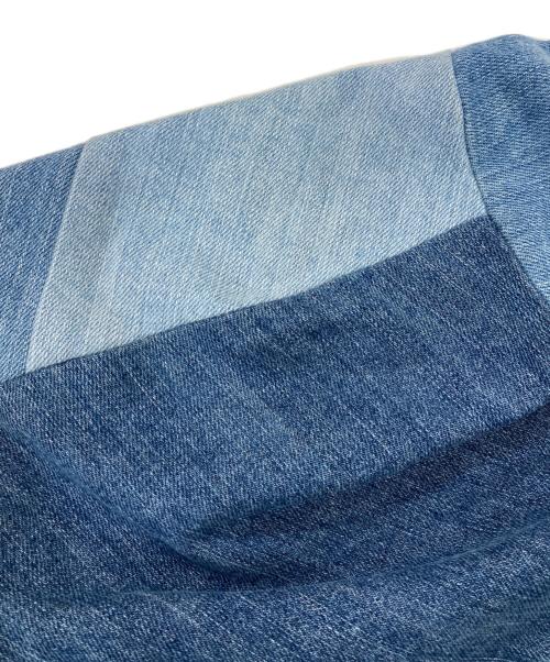 MAISON FLANEUR（メゾン フラネウール）MAISON FLANEUR (メゾン フラネウール) パッチワークデニムシャツ インディゴ サイズ:SIZE46の古着・服飾アイテム