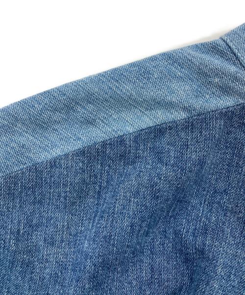 MAISON FLANEUR（メゾン フラネウール）MAISON FLANEUR (メゾン フラネウール) パッチワークデニムシャツ インディゴ サイズ:SIZE46の古着・服飾アイテム