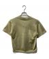 WANDERUNG (ワンデルング) ラメニットポロシャツ/Cotton Cashmere Safari Knit イエロー サイズ:F 未使用品：6000円