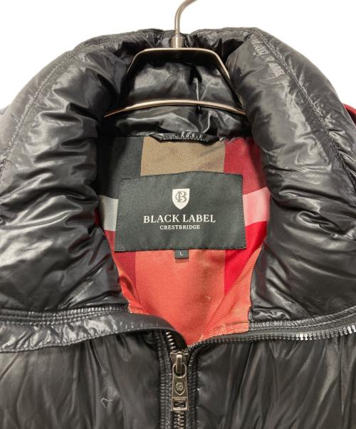 BLACK LABEL CRESTBRIDGE（ブラックレーベル クレストブリッジ）BLACK LABEL CRESTBRIDGE (ブラックレーベル クレストブリッジ) ダウンジャケット ブラック サイズ:Lの古着・服飾アイテム