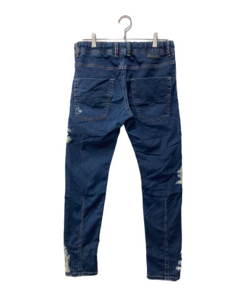 DIESEL（ディーゼル）DIESEL (ディーゼル) KROOLEY-NE/ダメージ加工デニムパンツ インディゴ サイズ:30の古着・服飾アイテム