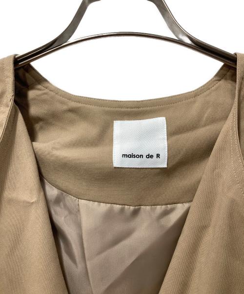 maison de R（メゾンドアール）maison de R (メゾンドアール) ノーカラートレンチコート ベージュ サイズ:Fの古着・服飾アイテム