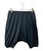 Needles sportswearニードルズスポーツウェア）の古着「ハーフ サルエル ジャージー パンツ」｜ブラック