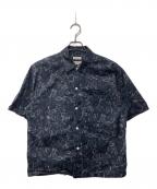 BEAUTY&YOUTH UNITED ARROWS×LONGCHAMPビューティーアンドユースユナイテッドアローズ×ロンシャン）の古着「別注 モノトーン フラワー グランデシャツ」｜グレー