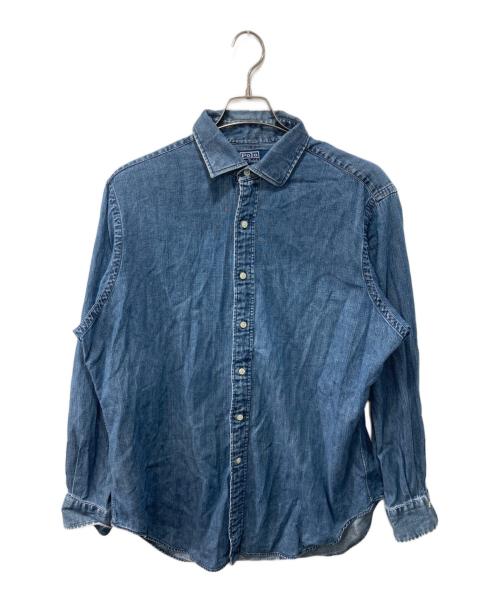 POLO RALPH LAUREN（ポロ・ラルフローレン）POLO RALPH LAUREN (ポロ・ラルフローレン) PHILIPデニムシャツ インディゴ サイズ:16 1/2の古着・服飾アイテム