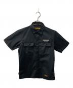 NEIGHBORHOODネイバーフッド）の古着「CLASSIC WORK/EC-SHIRTS SS/半袖シャツ」｜ブラック