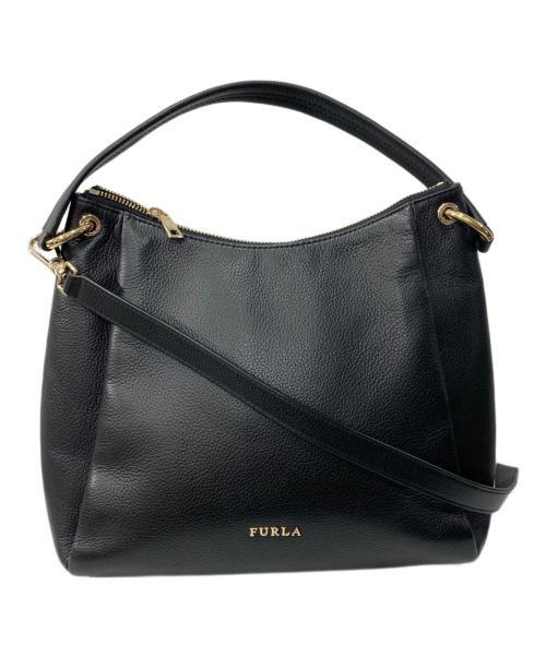 FURLA（フルラ）FURLA (フルラ) 2WAYショルダーバッグ ブラックの古着・服飾アイテム