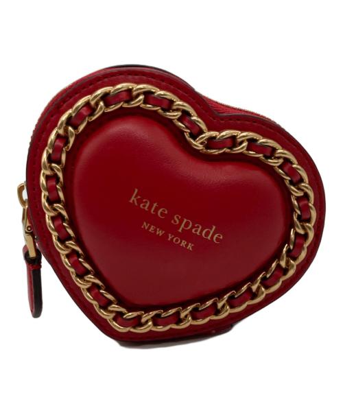 Kate Spade（ケイトスペード）Kate Spade (ケイトスペード) アムール パフィー 3D ハート コイン パース レッドの古着・服飾アイテム
