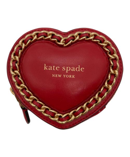 Kate Spade（ケイトスペード）Kate Spade (ケイトスペード) アムール パフィー 3D ハート コイン パース レッドの古着・服飾アイテム