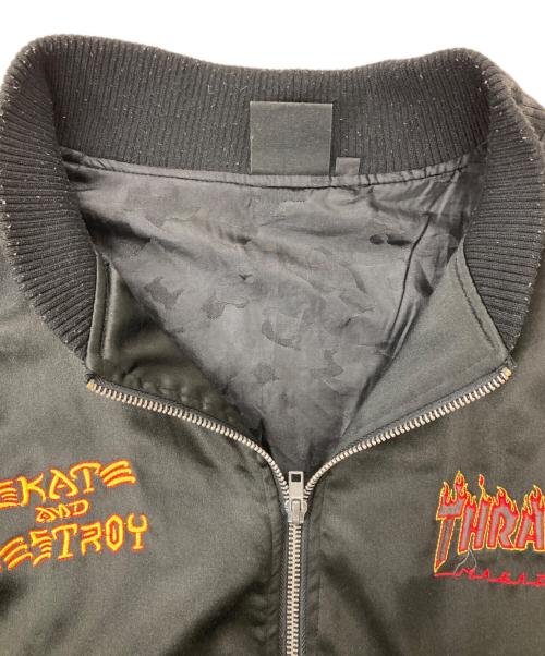 THRASHER（スラッシャー）THRASHER (スラッシャー) san francisco (サン フランシスコ) スタジャン ブラック サイズ:XLの古着・服飾アイテム